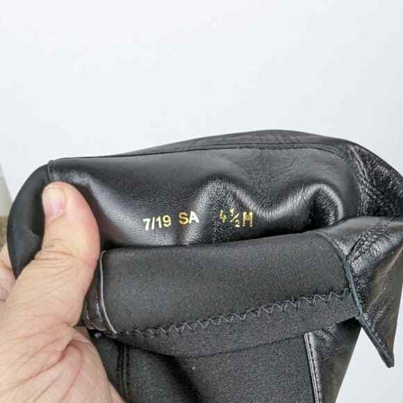 Stuart Weitzman 5050 Black Leather Over The Knee Boots Size 4.5 - Picture 9 of 9